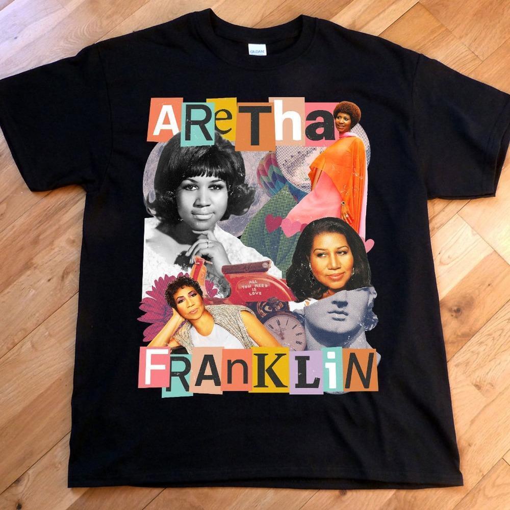Aretha Franklin Black T-Shirt
